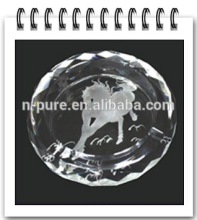 K9 Clear Etched Square Crystal Glass Ashtray,crystal ashtray