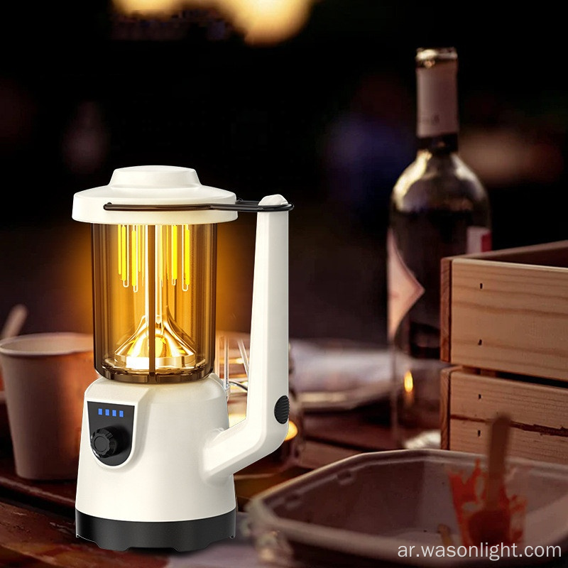 Wason New Romantic High Power Searchlight و LED LANTERN 2 في 1 Type-C قابلة لإعادة الشحن