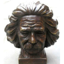 Classic Design Bronze Einstein Bust Sculpture