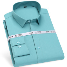 Bamboo Fiber Shirt Dress: Factory Direct Sales with Custom Logo - Men's Long-Sleeved No-Iron Shirt