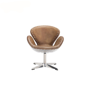 Vintage βιομηχανική Spitfire δέρμα Greenwich καρέκλα