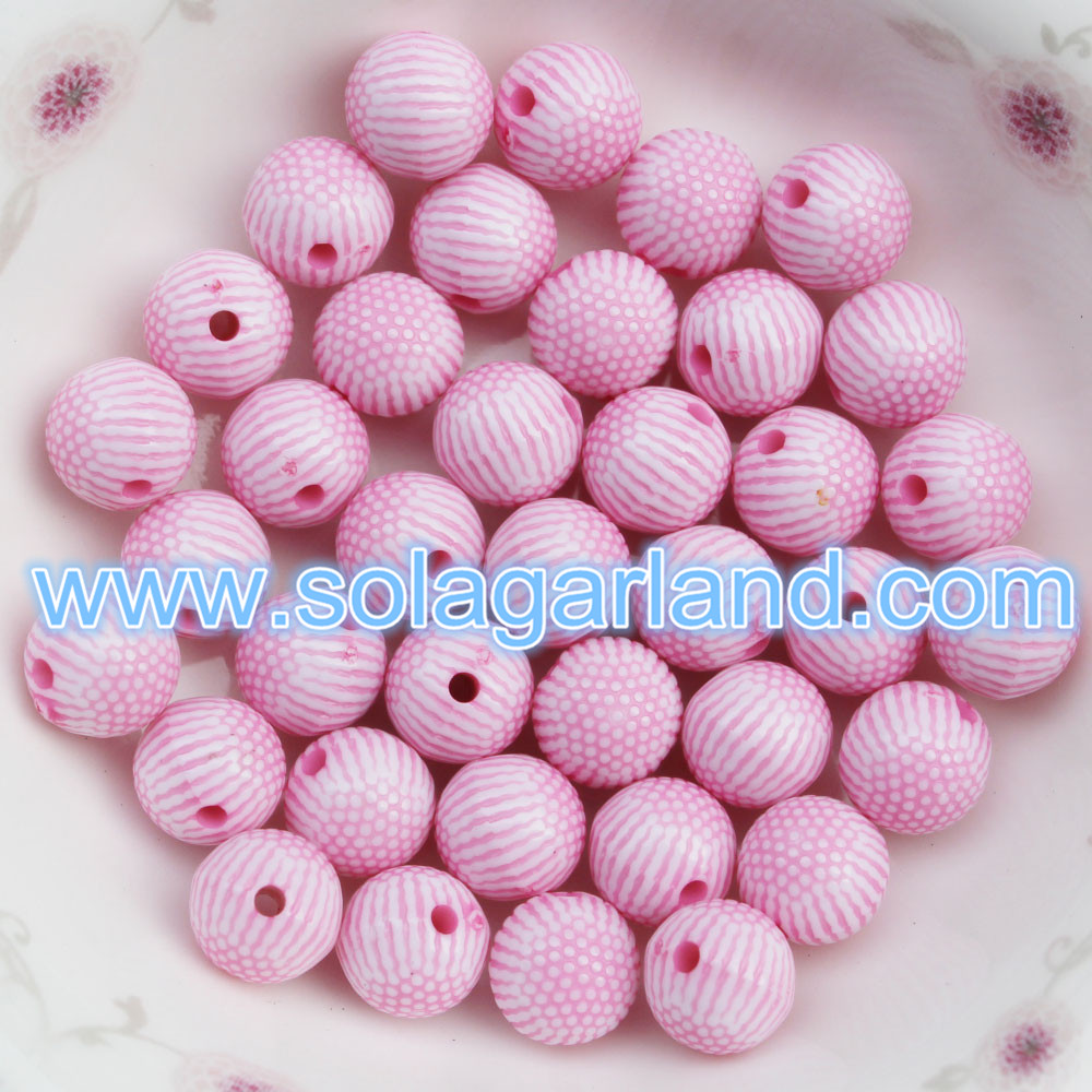 8MM Acrylic Plastic Gumball Beads