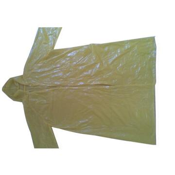 PE Green disposable Plastic Raincoats