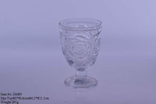Rose pattern Wine Glass