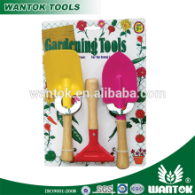 Wooden handle Metal Garden Tool Set /3pcs per set