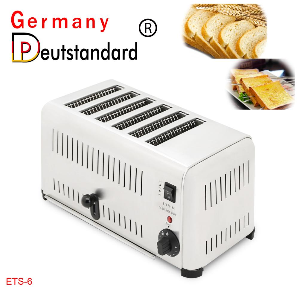 6 slice bread toaster machine factory price