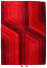 Microfiber Shaggy with 3D Pattern Rug