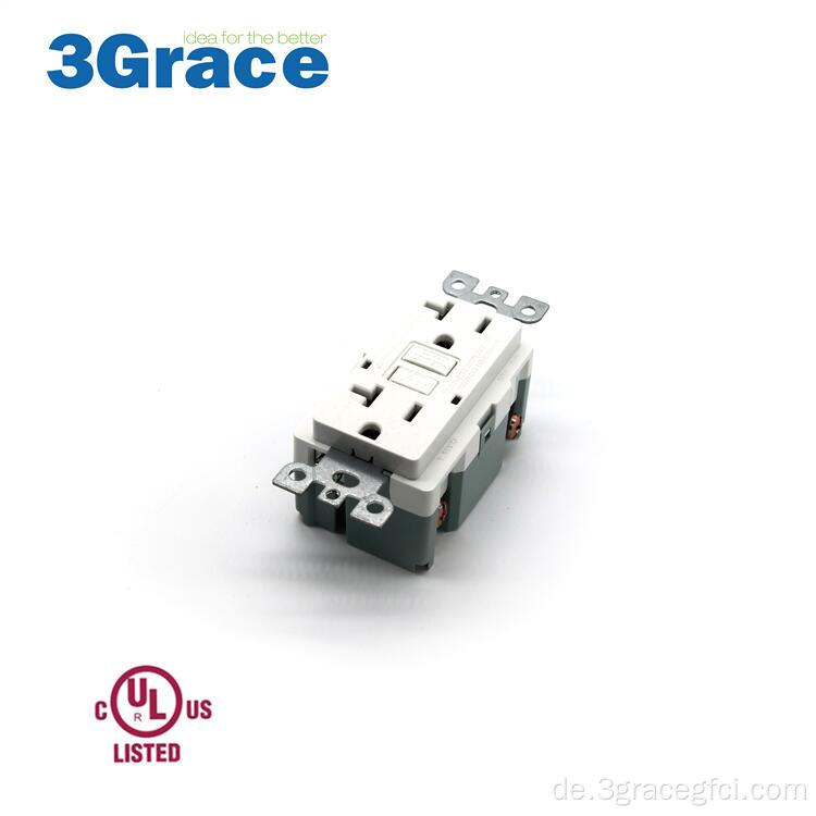 20-Ampere 125V-Dekorateur Manipuliertes-resistentes Selbsttest GFCI Outlet