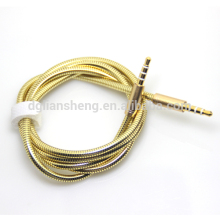 3.5mm audio metal cable male to male audio cable