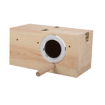 15x15x29cm Wooden Bird Breeding Box: Ideal Parakeet, Parrot, and Lovebirds Nesting Solution