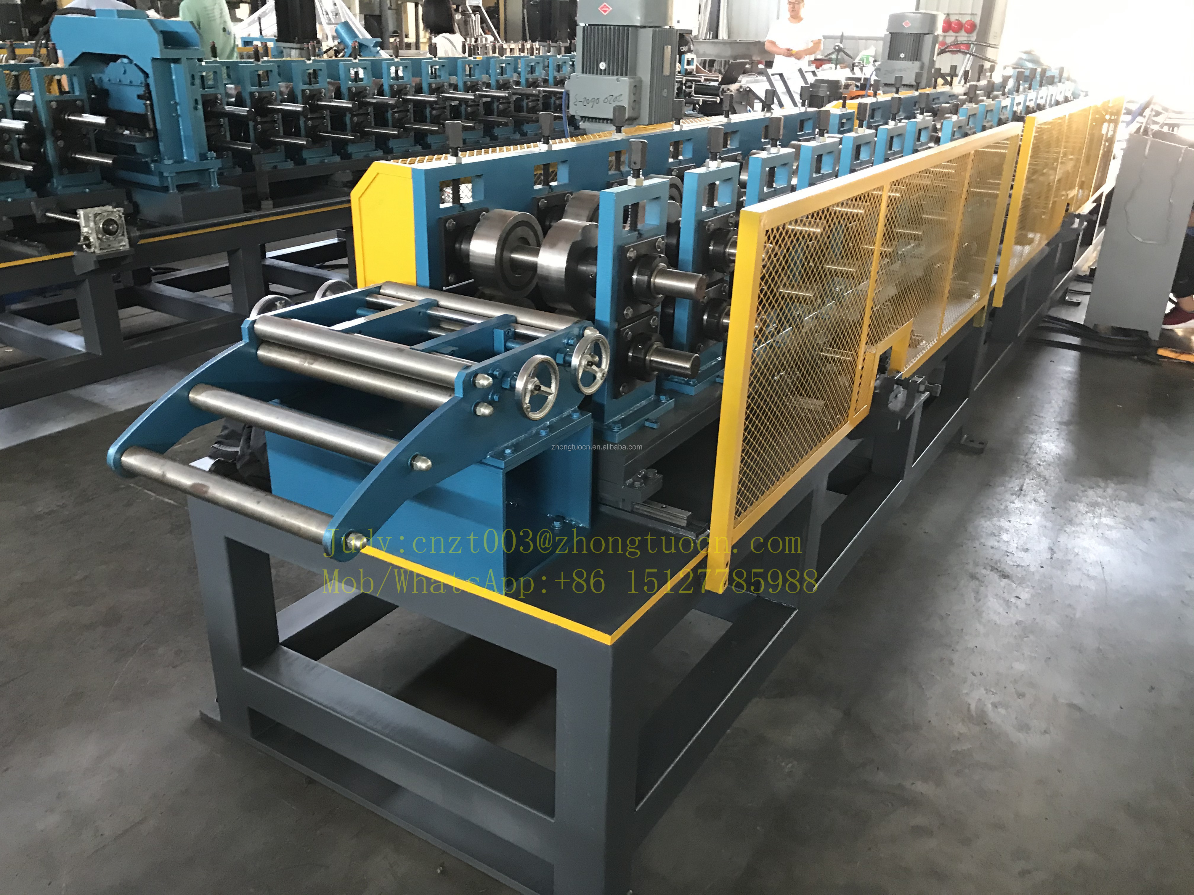 High speed stud and track profile roll forming machine