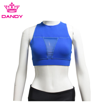 Blue women sexy yoga bras