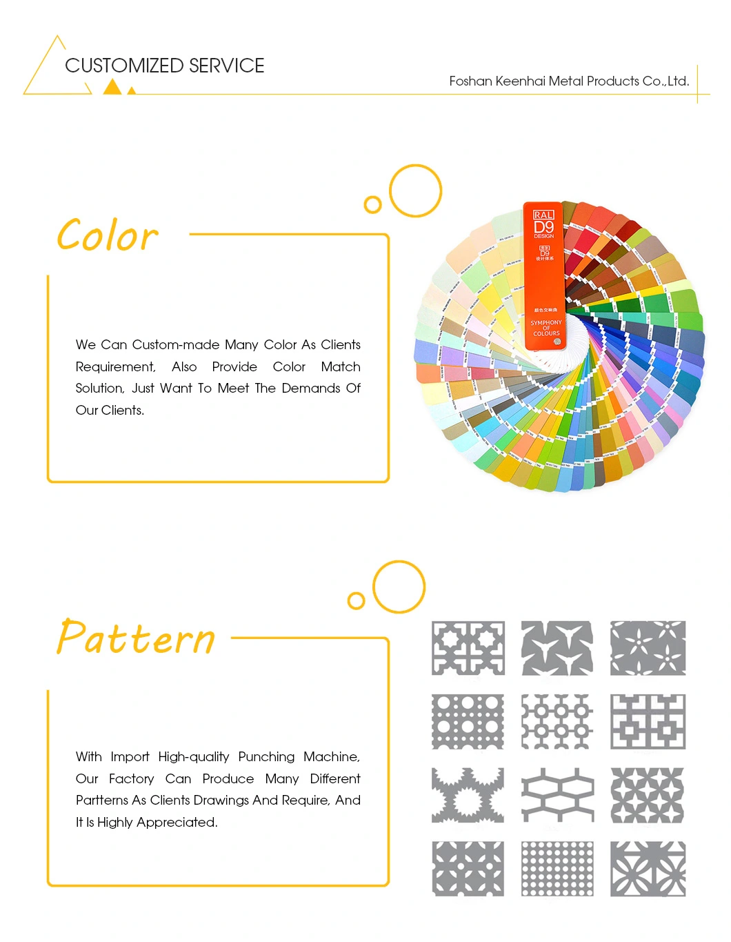 Decorative Punching Aluminum Design Perforated Interior Wall Cladding