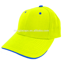 flourescence 100% acrylic plain baseball cap