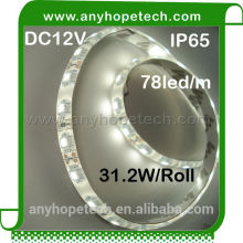 High density waterproof 31.2 watt 78ledm outdoor led ribbon light 12v