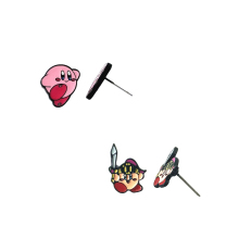 High Quality Wholesales Anime Kirby Zinc Alloy Stud Earrings USA & Europe