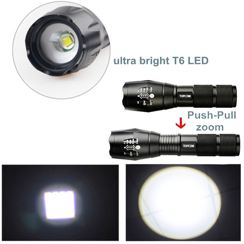 Lanterna LED XML-T6 de Zoom 10W de 10w, foco, lanterna LED para bicicleta