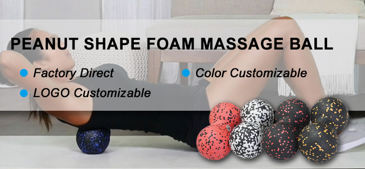 Anpassad acceptabel 12 cm Epp Foam Yoga Massage Peanut Ball