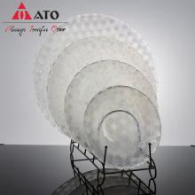 Wholesale glass plates style pattern Dinnerware plates