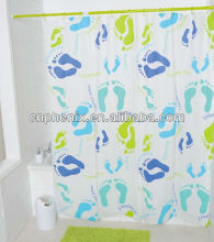 Printed EVA shower curtain and bath accessory