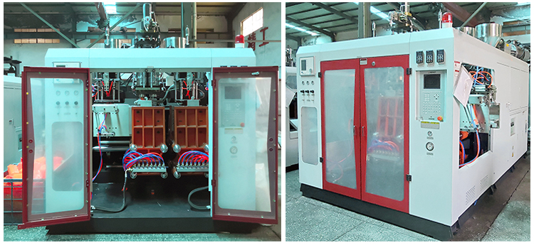 Zhangjiagang factory automatic plastic pe hdpe double triple layer bottle extrusion machine manufacturer