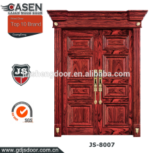 fashionable design mahogany double swing interior wood doors