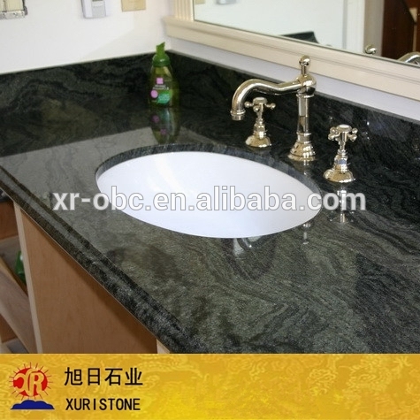 Promotion Brazil Verde Maritaca Granite, polished green granite slabs, green granite slabs for vanity top