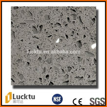 grey color sparkle artificial quartz stone counter top slab
