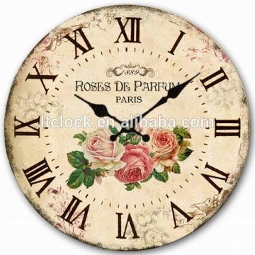 16 Antique Old Style MDF Wall Clock