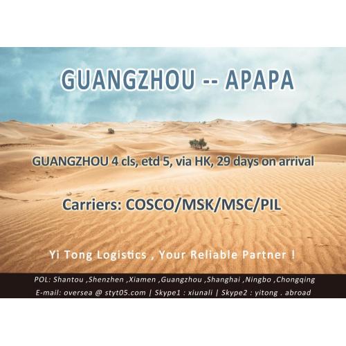 Guangzhou zeevracht te Apapa