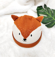 Cute Knitted Fox Ears Hat for Babies - Soft Beanie Cap for Kids