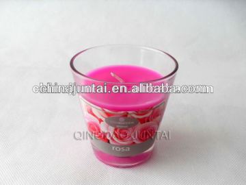 scented glass jar candles