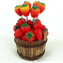 strawberry fruit fork