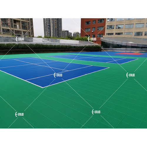 Pavimentazione sportiva ad incastro per esterni in PP di dimensioni ridotte per luoghi multiuso