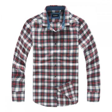 Pure Cotton Checked Pattern Youth Men's Shirt