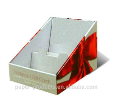 Custom Small Cardboard Paper Printed Corrugated Retail Counter Display Boxc