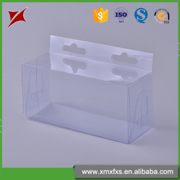 Manual folding box blister pvc transparent plastic folding box