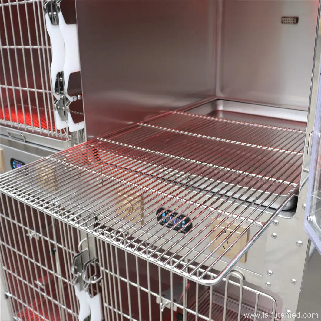 Stainless Steel Pet Oxygen Cage for Cats and Dogs