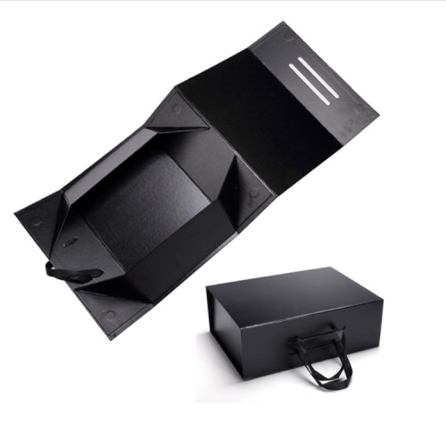 Custom logo black luxury decorative cardboard cosmetic box