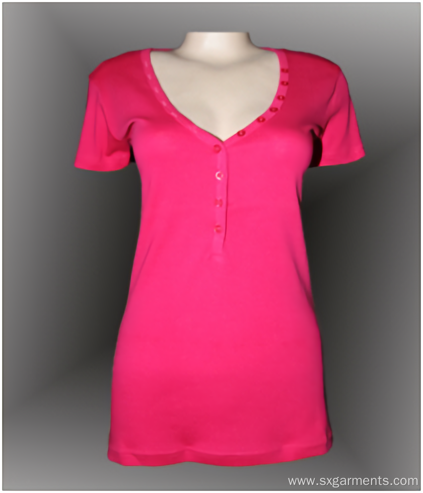 100% cotton best V-neck T-shirt