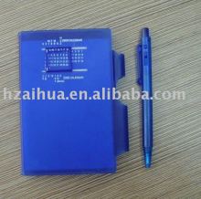 PP notepad with pen