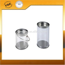 Round PVC Tin Bucket with Metal Handle