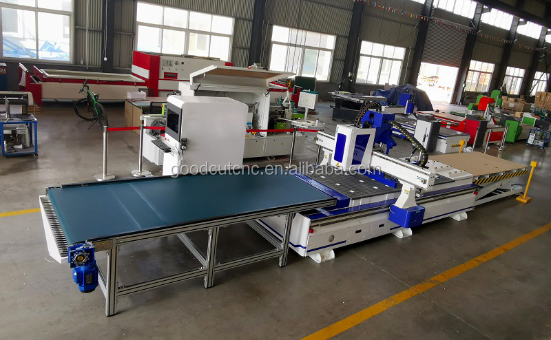 1325 servo wood cutting spring loaded engraving loading and unloading system cnc router with 3d camera price