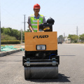 Caminhe atrás do mini rolo vibratório do tambor duplo com bom preço