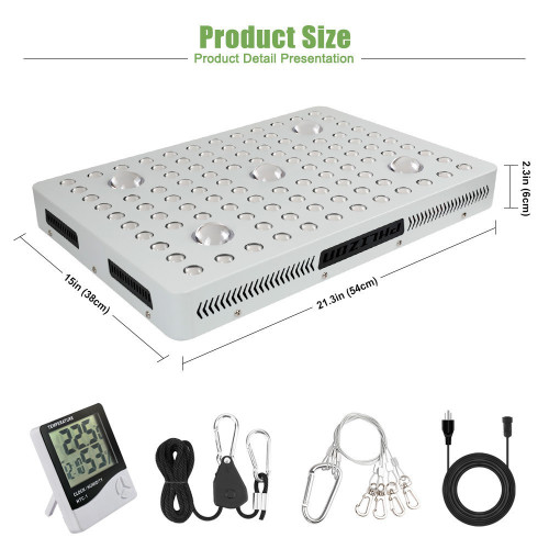 Potenza effettiva 450w Led Grow Light per serra