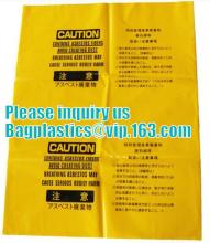 building waste bag asbestos bag, building waste bag asbestos garbage bag, Disposal Plastic Bag for Construction Waste