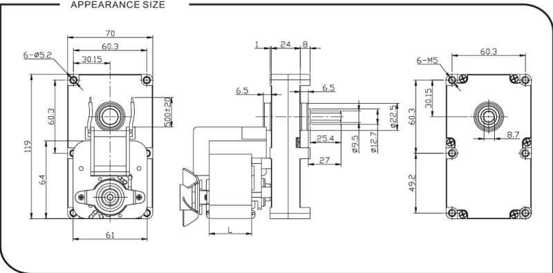 AC Gear Motor (GF-YJ61)