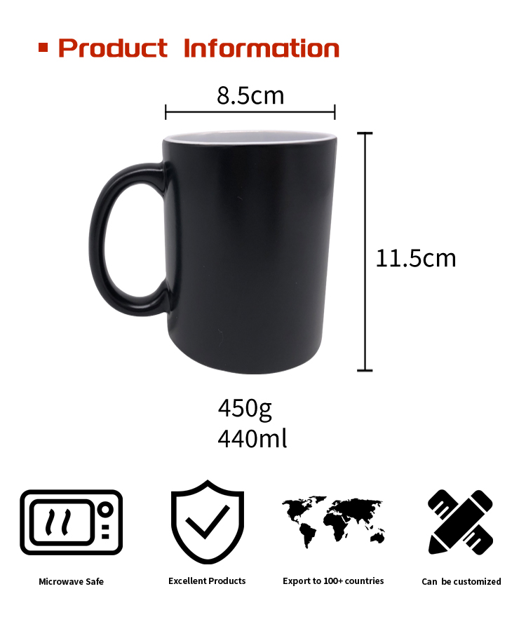 wholesale hot water heat sensitive color changing mugs hot cold