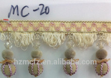 handmade chain decorative curtain beaded fringe trim