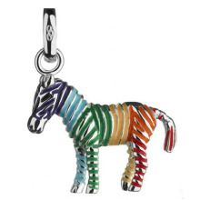 Special six colored horse pendant made of alloy and silver plated
